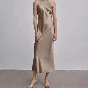 Silk Haltertop Dress